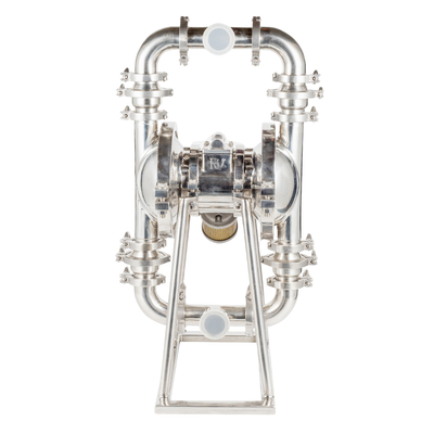 Pompes à diaphragme à propulsion aérienne en acier inoxydable de 63 kg avec grain maximal autorisé de 6 mm