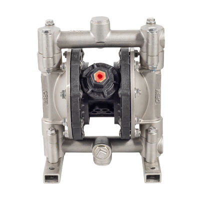 Pompe pneumatique à double membrane avec pression maximale de 100 psi, débit maximal de 15 gpm et membrane en Hytrel pour le traitement des eaux usées