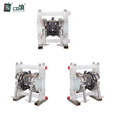 3/8&quot; pompe à diaphragme de Ptfe de téflon pneumatique pour l'industrie acide d'alcali
