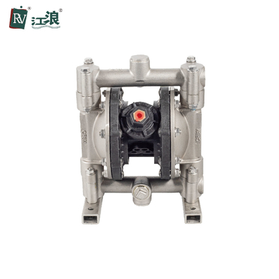 Pompe à diaphragme acide micro d'acier inoxydable de produit chimique double 3/4" pneumatique