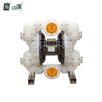 Connexion de bride pompe à diaphragme pneumatique en plastique de 3 pouces pour l'industrie chimique