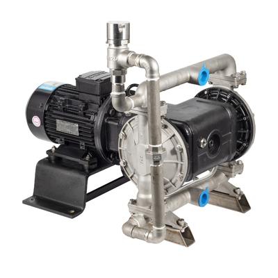 Pompes à diaphragme motorisées en acier inoxydable 304 avec une puissance de moteur de 1,5 kW
