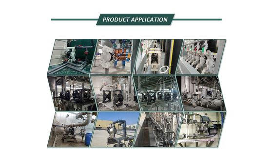 Aluminum Air Operated Diaphragm Pump with Hytrel Diaphragm 1 Year Warranty and 4.5kgs Weight