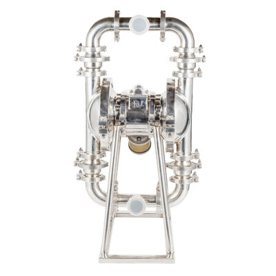 Pompes hygiéniques à double diaphragme en acier inoxydable de qualité alimentaire avec débit de 350 L/M pour le transfert des aliments