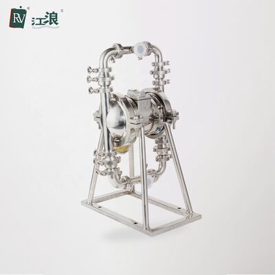 Pompe à membrane AODD en acier inoxydable avec une pression maximale de 120 psi et un débit maximal de 150 gpm