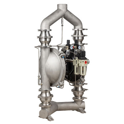 Pompe à poudre pneumatique de nouvelle conception avec diaphragme en PTFE et débit de 150 gpm pour les applications industrielles