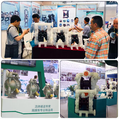 Pompe à membrane double pneumatique en PP de 1/4 pouce avec débit de 17 L/M