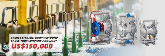 Pompe à membrane pneumatique en plastique 120 psi pour le traitement des eaux usées et l'irrigation