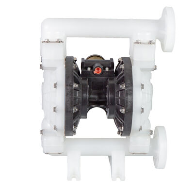 Pompe à double membrane pneumatique avec corps en polypropylène, basse pression et sortie de 1 1/2 pouce