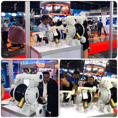 Petite pompe à membrane pneumatique en aluminium avec débit de 57 L/min pour le traitement de l'eau