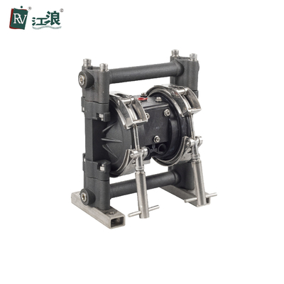 Pompe à diaphragme liquide de double d'air 3/8&quot; traitement des eaux résiduaires en aluminium