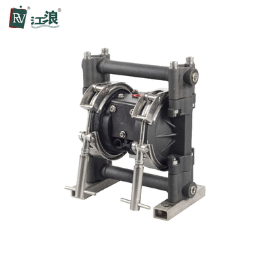 Pompe à diaphragme liquide de double d'air 3/8&quot; traitement des eaux résiduaires en aluminium