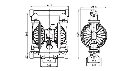 Pompe à membrane RV50 (acier inoxydable)